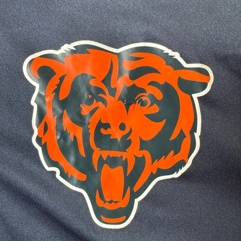 Chicago Bears Pullover Mens Small NFL Blue Moisture Wicking Lightweight Football - Picture 7 of 12